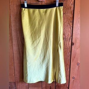 ATM Satin midi skirt with slit